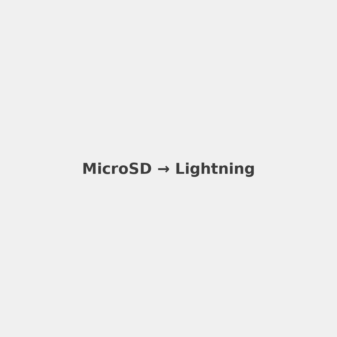 microSD to Lightning